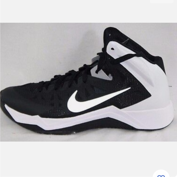 Nike Other - GUC Nike Hyperquickness Black White Basketball Shoes Mid Top Lace Up Size 8.5